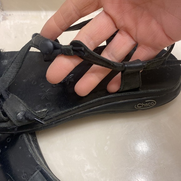 2 pair Black leather Chacos - Picture 8 of 8
